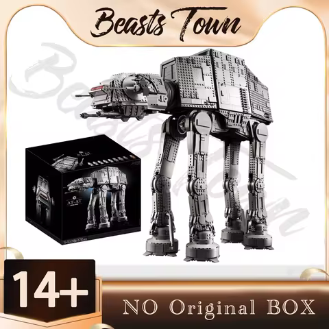 In Stock Large AT-AT Model Building Blocks Bricks 75313 70888 6785PCS For Children Halloween Birthda