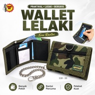 NEWBERY x EASY FIT Wallet Lelaki Percuma Rantai | Camouflage Wallet With Chain
