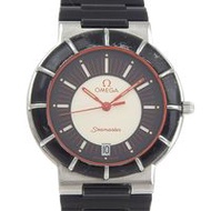 OMEGA海馬系列動態不鏽鋼手錶，配備石英機芯、類比顯示、顏色錶盤、男女通用 [二手]