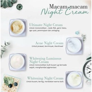 Acne night cream, whitening night cream ,luminous night cream,ultimate Night cream Ms glow ready sto