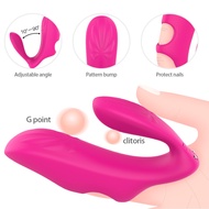 ○Wireless Remote Control Finger Vibrator Double Heads G Spot Massage Clitoris Stimulator