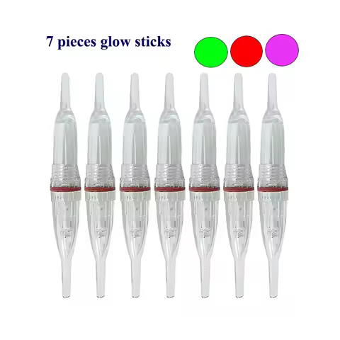 7PCS Luminous Light Glow Sticks Electronic Strobe Glow Stick Ocean Fishing Light Stick Bright Colorf