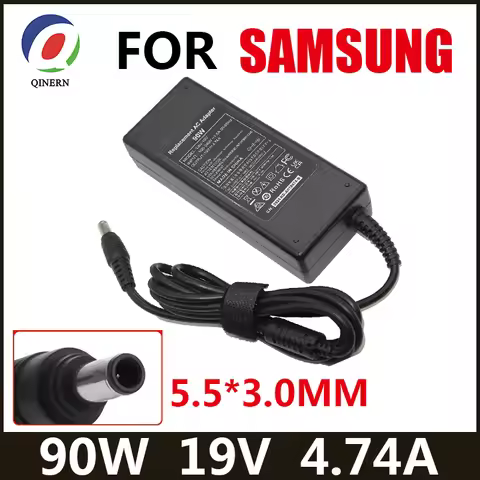 19V 4.74A 90W 5.5*3.0mm AC Laptop Charger Power Adapter For Samsung R428 R410 G15 GT6000 M30 P10 Ult