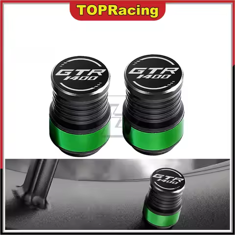 Motorcycle Wheel Tire Valve Caps Covers For Kawasaki GTR1400 / GTR 1400