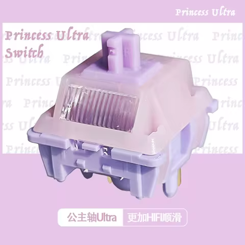 MMD Princess Switch V5 Ultra Linear Tactile Feel 5Pins 38/45/53/48/60g HIFI Sound Mechanical Keyboar
