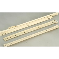 Regular White Beige Wheel Drawer Rail 40 Cm Long Drawer Runner