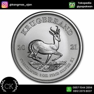 Koin Perak South Africa Krugerrand 2021 - 1 Oz Silver Coin [Ready]