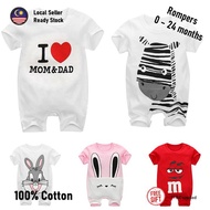 🦛 Baju Bayi Baby Clothing Shirt New Born Infant Anak Lelaki Perempuan Boy Girl Romper Jumpsuit One P