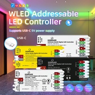DOMRAEM Zigbee 3.0 Smart 5 in1 LED Controller DIMMER WW/CW RGB RGBWCCT Strips Works with 3.0 Hubs (H