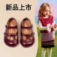 Spring Autumn Princess Shoes Baby Girl Shoes All-Match Small Leather Shoes Girls Single Shoes Double