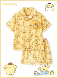 布丁狗 布甸狗 pompompurin 睡衣 睡褲 套裝 家居 居家服 公仔 生日禮物 送禮 裝飾