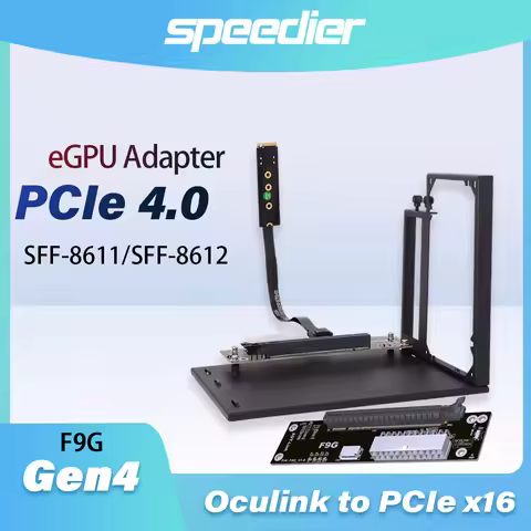 Oculink SFF-8611 / 8612 to PCI express PCIE x16 eGPU Adapter For NUC ITX STX Notebook PC NVIDIA RTX4
