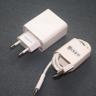 Original OPPO A1 A96 A57 33W SuperVOOC Charger EU Fast Charging Power Adapter USB C Cable For OPPO A