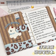 diary 2026 planner 2026 Cute West Highland A5 Loose-leaf Notepad Student High-value Handbook Magneti