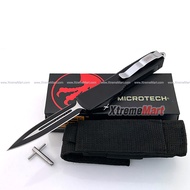 มีดสปริงขนาดกลาง Microtech (New Ultratech) คม2ด้าน ใบดำ Combat Troodon 00556 D/E Automatic Knife
