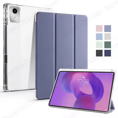 For Lenovo Idea Tab 11 Case With Pen Holder Trifold Soft Back Stand Tablet Case For Lenovo Idea Tab 