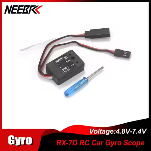 NEEBRC RX-7D Gyro Scope Micro Mini Gyro DC 4.8-7.4V for RC Car Drift Racing Boat Digital/Analog Univ