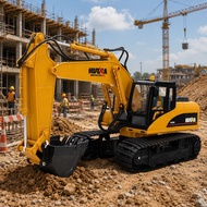 Rc Excavator Huina 1535 15 Channel 2.4ghz Remote control Metal Bucket