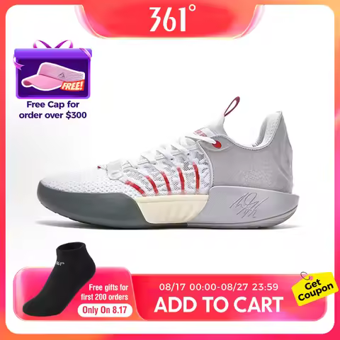 361 Degrees AG ZEN 8.0 Men Basketball Shoes New Trendy Combat Wear-resistant Protection Anti-slip St