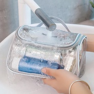 ETOILE Cosmetic Cube Transparent Clear PVC Toiletries Wash Bag Travel Clear Transparent Cosmetic Bag