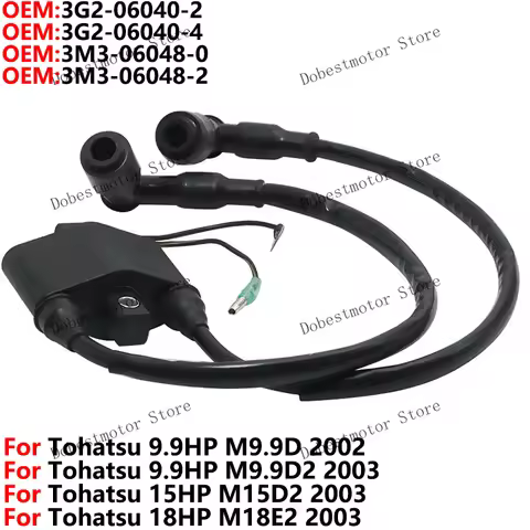 Outboard Ignition Coil For Mercury 15HP 18HP for Tohatsu 9.9HP M9.9D M9.9D2 15HP M15D2 18HP M18E2 8M