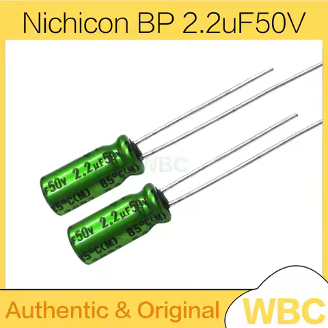2.2uF 50V NICHICON MUSE BP ES 6.3x11mm 50V2.2uF Top Grade Audio Capacitor Non Polar Nonpolar Bipolar
