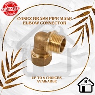 CONEX brass pipe male elbow connector 15mm COPPER PIPE STAINLESS STEEL HOT WATER PIPE