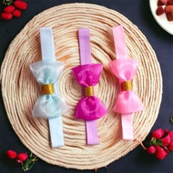 Chiby Bandana Organdi Ribbon Bandana/ Newborn Baby Bandana/ Baby Girl Bandana/ New Born Bandana/ Cut