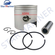 688-11631 Piston Kit Std With Ring 82MM For Yamaha Parsun 75HP 85HP 90HP 688-11631-02 696-11631-00 boat motor
