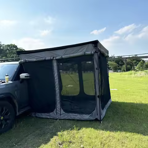 SUV Roof Tent Camper Extend Side Wall Room Vehicle Retractable Awning With Room Outdoor 4X4 Awning R