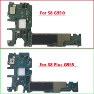 س 2021 ⊕For Samsung Galaxy S8 G950F G950FD G950U S8 Plus G955F G955U Motherboard Dual Sim 64G 128G