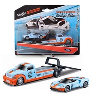 Maisto 1:64 Porsche  2019 GT Car Trailer Car Model Toys Collection Gift Toy Boys B552