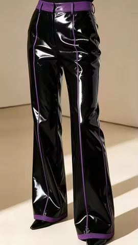 Gummi100% Latex Rubber Gummi Fitness & Swim Style, 0.4mm Thickness,Two-tone spliced fashion trousers