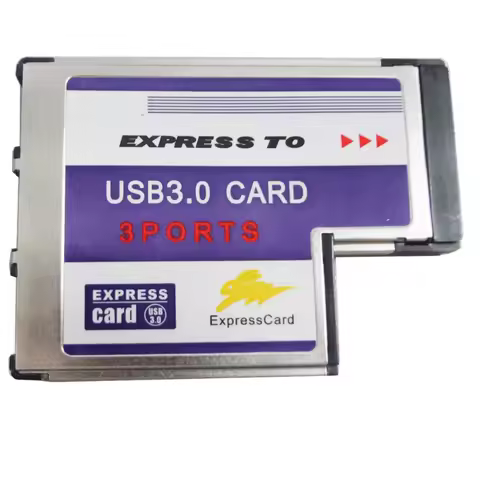XT-XINTE BC718 Notebook Express Card ExpressCard to 3-Port USB 3.0 HUB Adapter Converter 54MM FL1100