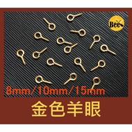 *** DIY Must-Have Golden Sheep Eye/Sheep Eye Nail 8mm, 10mm, 15mm