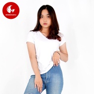 OKECHUKU Vioree Large T-Shirt V-Neck Plain Short Sleeve Women's V-Neck T-Shirt