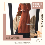 Elysa Tunik Rajut / Atasan Rajut / Sweater Rajut / Baju Rajut Wanita / Baju Rajut Korea / Pakaian Ra