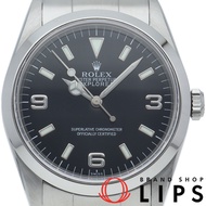 勞力士探險家型 1 Only Swiss Explorer 1 14270(U) 附錶盒、保固卡，不鏽鋼材質，男士腕錶，黑色，拋光，1997 年，成色極佳 [二手]