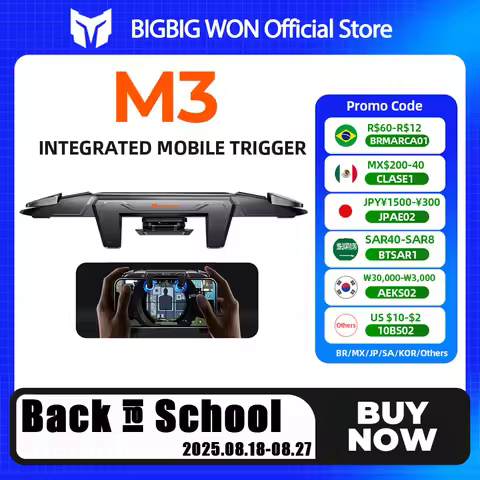 BIGBIG WON Mechager Plus Gaming Triggers Mobile Controller for PUBG/Call of Duty Integrated Mobile T