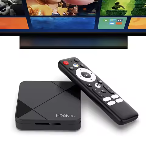 Android 14 BT5.4 Media Player RK3518 Quad Core H96Max 4K HD TV Media Player Voice Remote Control Mou