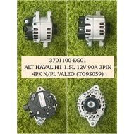 HAVAL H1 1.5 12V 90A 3PIN 4PK N/PL VALEO NEW ALTERNATOR (TG9S059/3701010-H01AA)