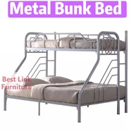 BEST LINK FURNITURE Metal Bunk Bed/ Double Decker Queen and Single Bed/CHEAPEST METAL BUNK BED FRAME (SINGLE+QUEEN)