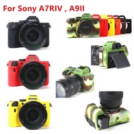 ；。‘；【 Silicone Armor Skin Case Cover Camera Bag For Sony A7M4 A7IV A7C ZV-1 ZV1 A7S A7R A7 IV III II A7III A7M3 A7RM4 A7M2 A9II A9M2