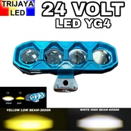 MATA 24 VOLT LG Y4 LED SQL 4 Eyes Truck Bus Canter Laser Gun White Yellow Work Light 2 Colors OWL D4