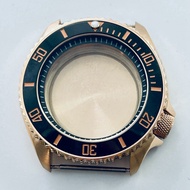 Vỏ đồng hồ màu vàng hồng Thép không gỉ 42mm có viền gốm chất lượng cao NH34 NH35 NH36 NH38 NH70 NH72