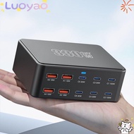 LUOYAO Fast Charger Charging Station, Plastic 330W 330W GAN PD, Durable Black Multifunctional Type C