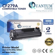 2 Units Compatible CF279A / 79A / CF279 / 279A BK High Quality Compatible Laser Toner Black Cartridg
