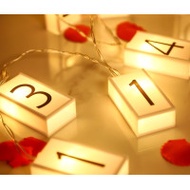 3米LED字母燈串 - 暖白光 | 20燈卡片可換