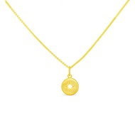 GC7 Golden Coin Pendant in 916 Gold