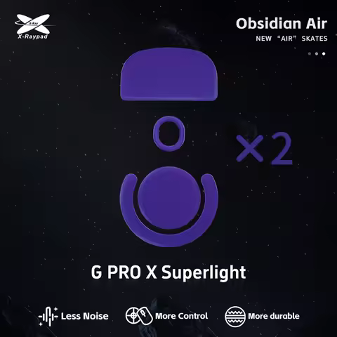 X-Raypad Obsidian Air Mouse Skates – Logitech G PRO Wireless X Superlight